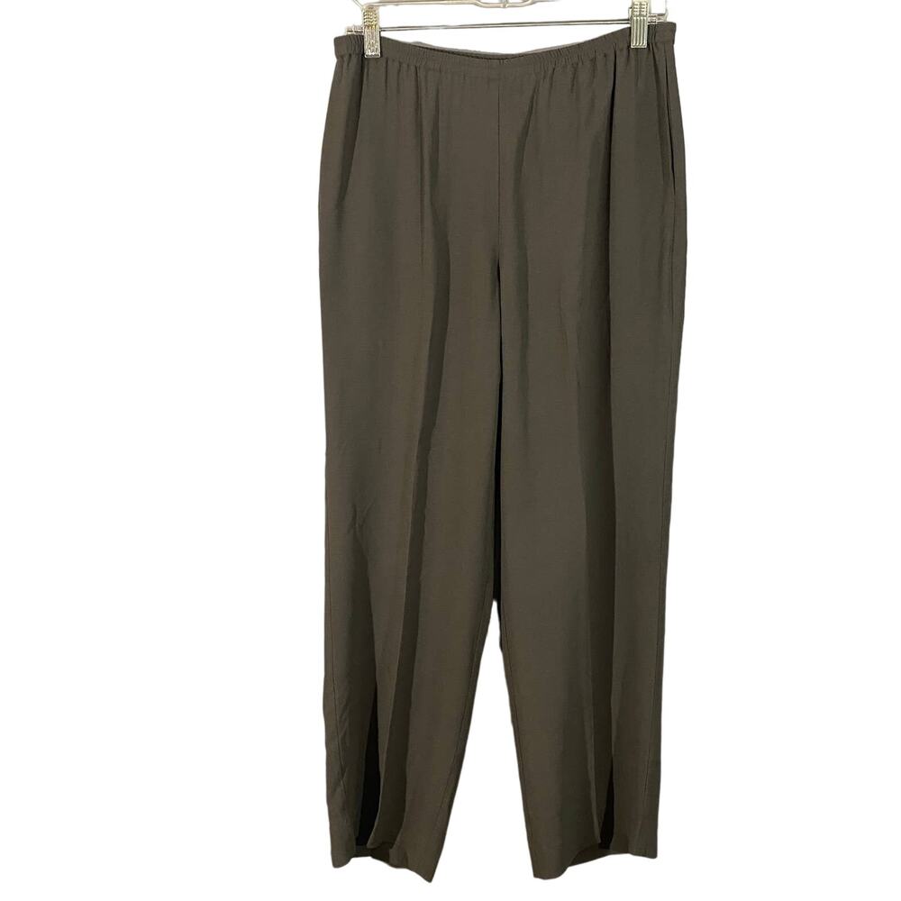 Eileen Fisher Gray Pull On Lightweight Slacks Dress Pants Women Sz SP